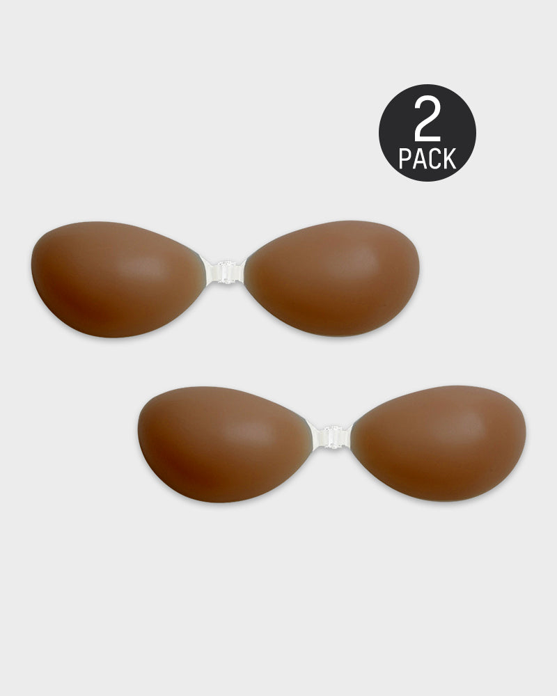 Front Closure Silicone Self-Adhesive Invisible Bra (2 pairs)