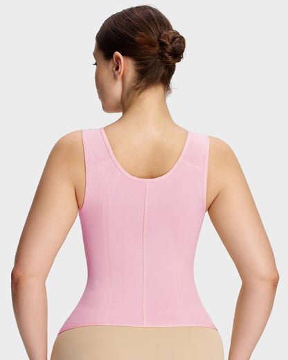 Double-Layer Tummy Control Waist Shaper Girdle With Bra