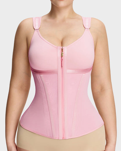 Double-Layer Tummy Control Waist Shaper Girdle With Bra