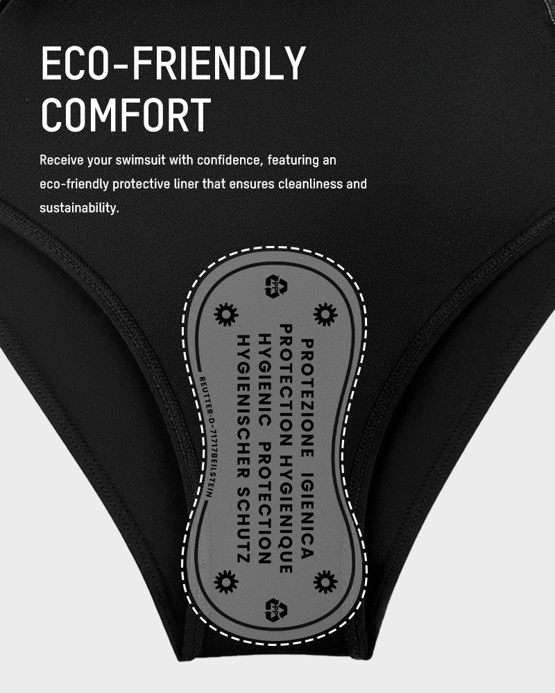 High Waisted Tummy Control Color Block Bikini Sets