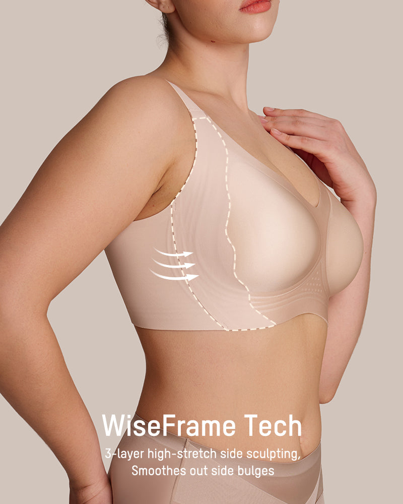 Invisible Wide-Band Wireless Support Bra