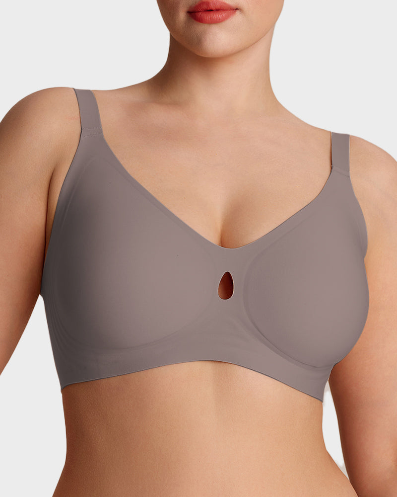 Invisible Jelly Lift Bra with Breathable Water Drop Hollow