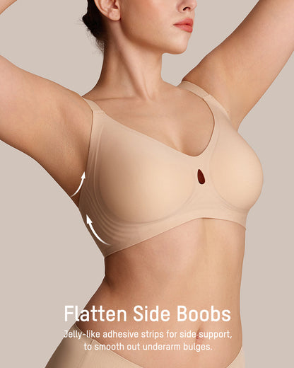 Invisible Jelly Lift Bra with Breathable Water Drop Hollow