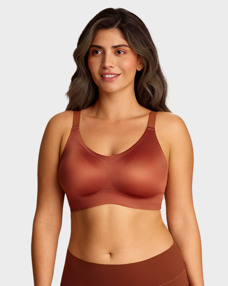 Luxury Satin Seamless Wireless Support Bra