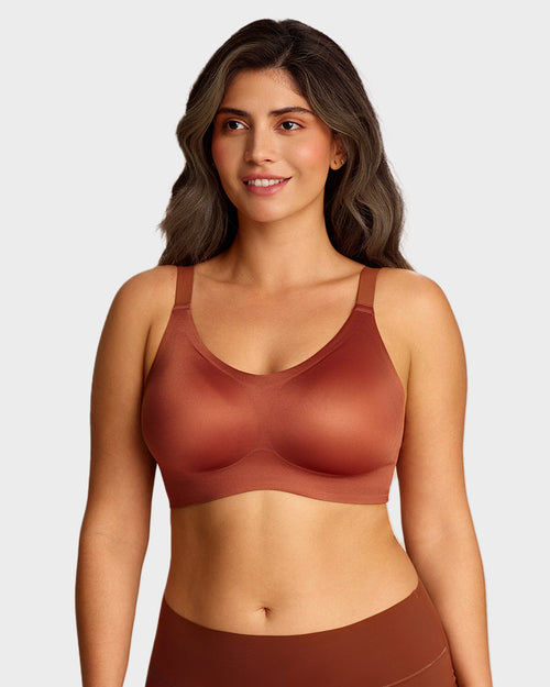 Luxury Satin Seamless Wireless Support Bra