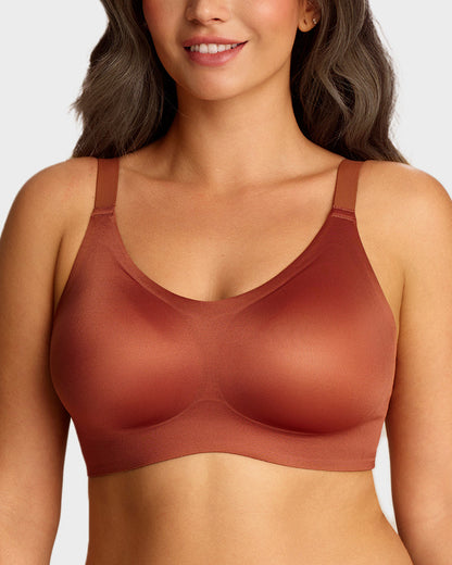 Luxury Satin Seamless Wireless Support Bra