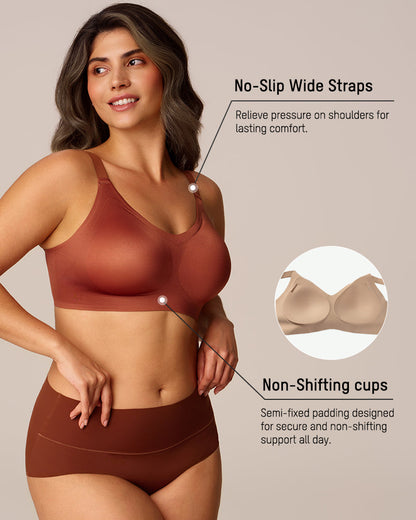 Luxury Satin Seamless Wireless Support Bra