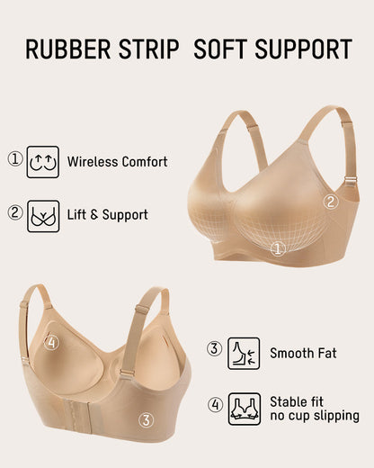 Luxury Satin Seamless Wireless Support Bra