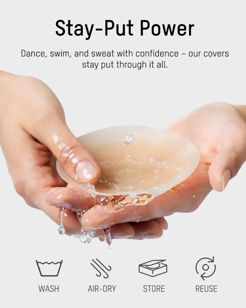 Seamless Non-Adhesive Nip Covers(2 Pairs)