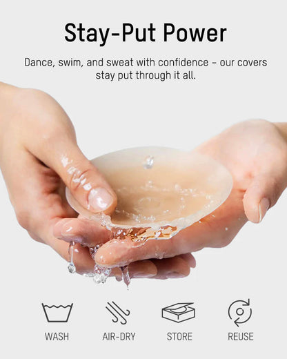 Seamless Non-Adhesive Nip Covers(2 Pairs)