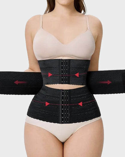 Segmented Waist Trainer Corset with Steel Bones
