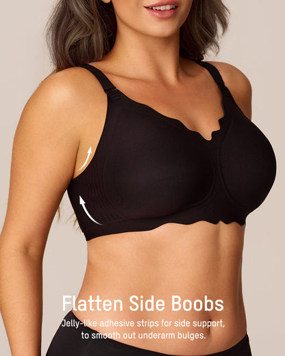 Soft Full Coverage Scalloped Wireless Jelly Bra