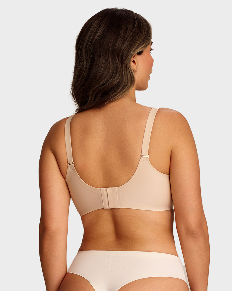 Soft Full Coverage Scalloped Wireless Jelly Bra